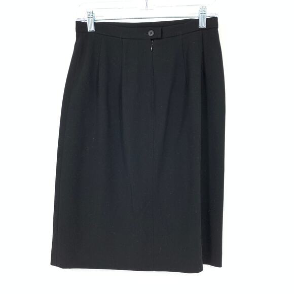 Calvin Klein Collection Women's Size S Everyday Career Pencil Skirt Solid Black - Picture 2 of 5